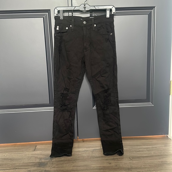 AG The Farrah High-Rise Skinny Ankle Jeans - Picture 1 of 6